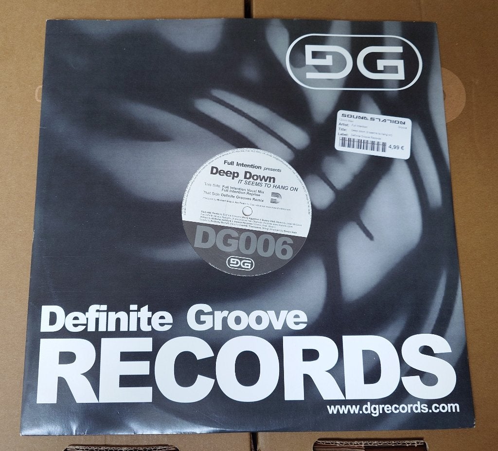 Full Intention – It Seems To Hang On (12'' Vinyl), Cd's en Dvd's, Vinyl | Dance en House, Verzenden, 2000 - 2009, Zo goed als nieuw