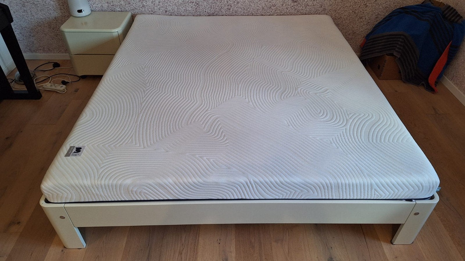 Auping Auronde 180x200 met nieuwe matras, Huis en Inrichting, Ophalen, Wit, Retro. tijdloos design, Tweepersoons