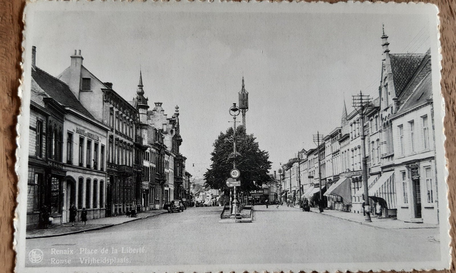 CARTE VINTAGE RONSE Renaix petite place, Collections, Enlèvement ou Envoi