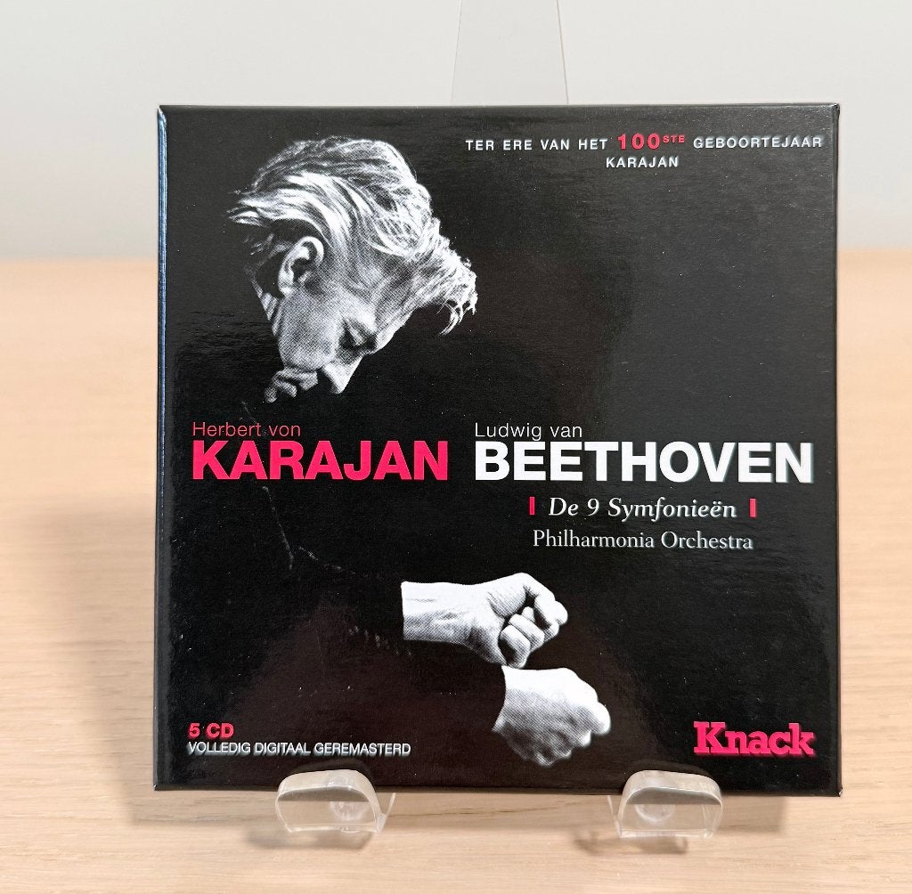 CD / 5 x CD Box Set / Karajan Beethoven / De 9 symfonieën, Inclusief doosje, Boxset, Symfonie, Ophalen of Verzenden
