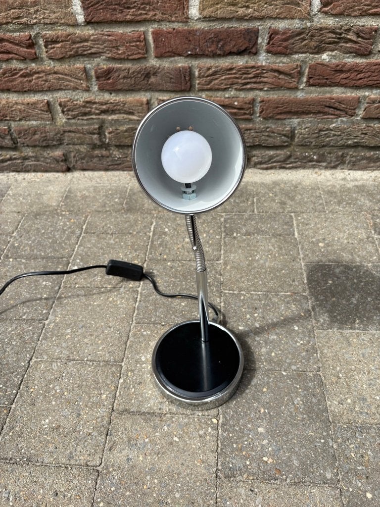 Set van 2 bureaulampen, zwart met chroom, Zwart, Ophalen, Gebruikt