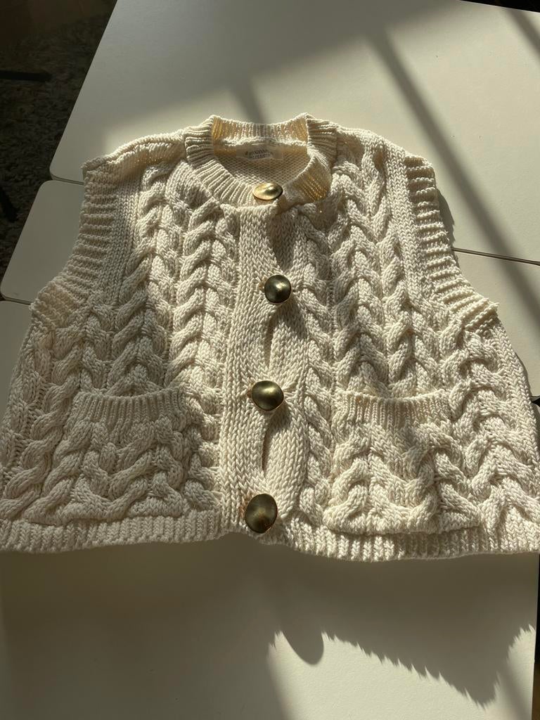 Debardeur strafivarius, Kleding | Dames, Ophalen of Verzenden, Zo goed als nieuw, Maat 36 (S), Beige