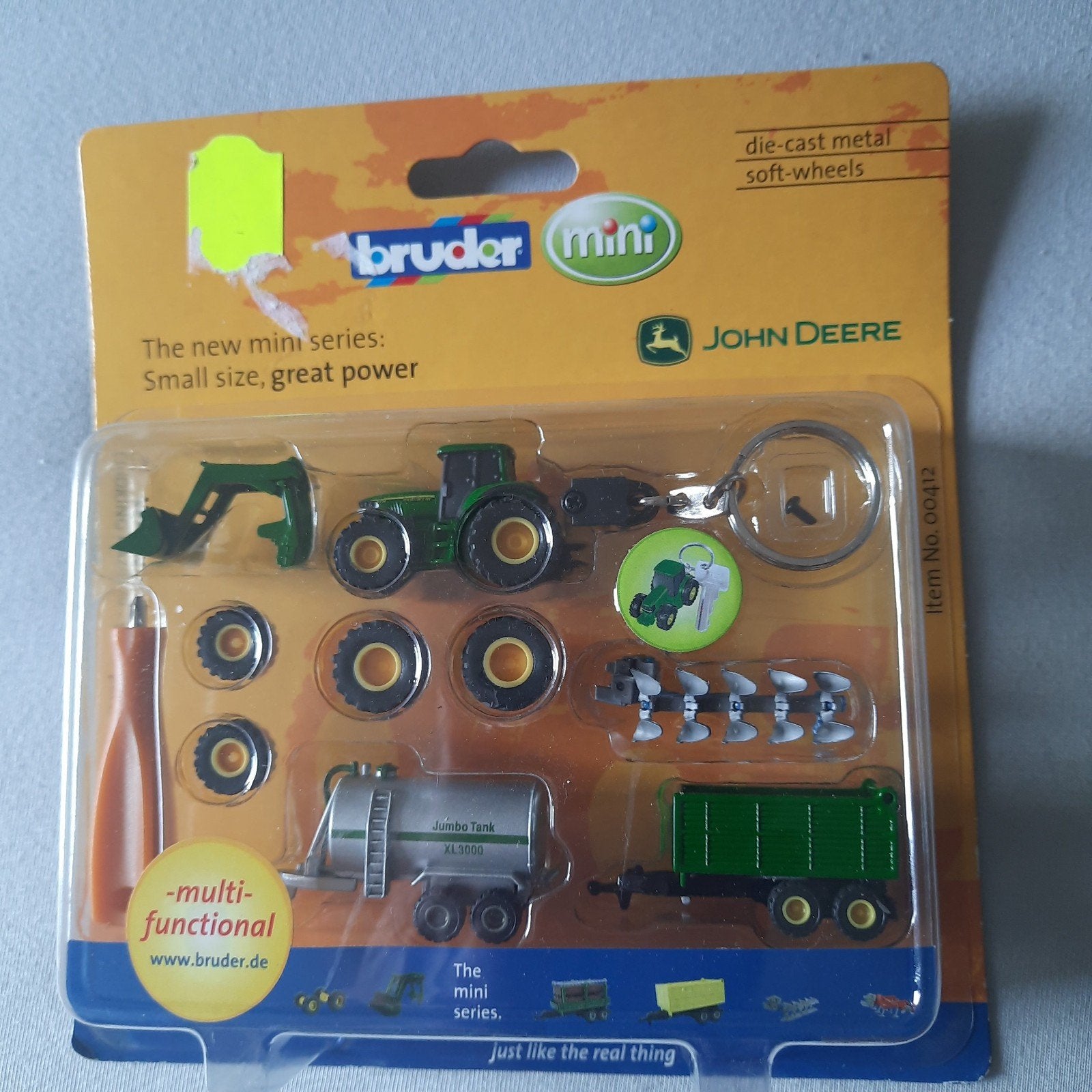 BRUDER 1:87 * JOHN DEERE FARMSET * MENTHE *NON OUVERT*, Enlèvement, Neuf, Grue, Tracteur ou Agricole, Autres marques