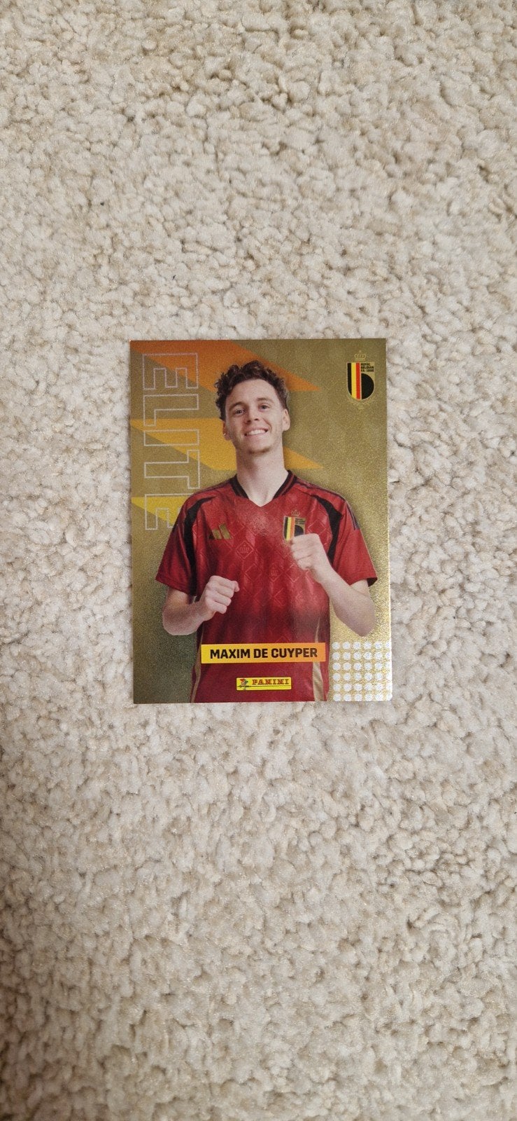 Voetbalkaart Maxim De Cuyper WK 2026, Hobby en Vrije tijd, Stickers en Plaatjes, Ophalen
