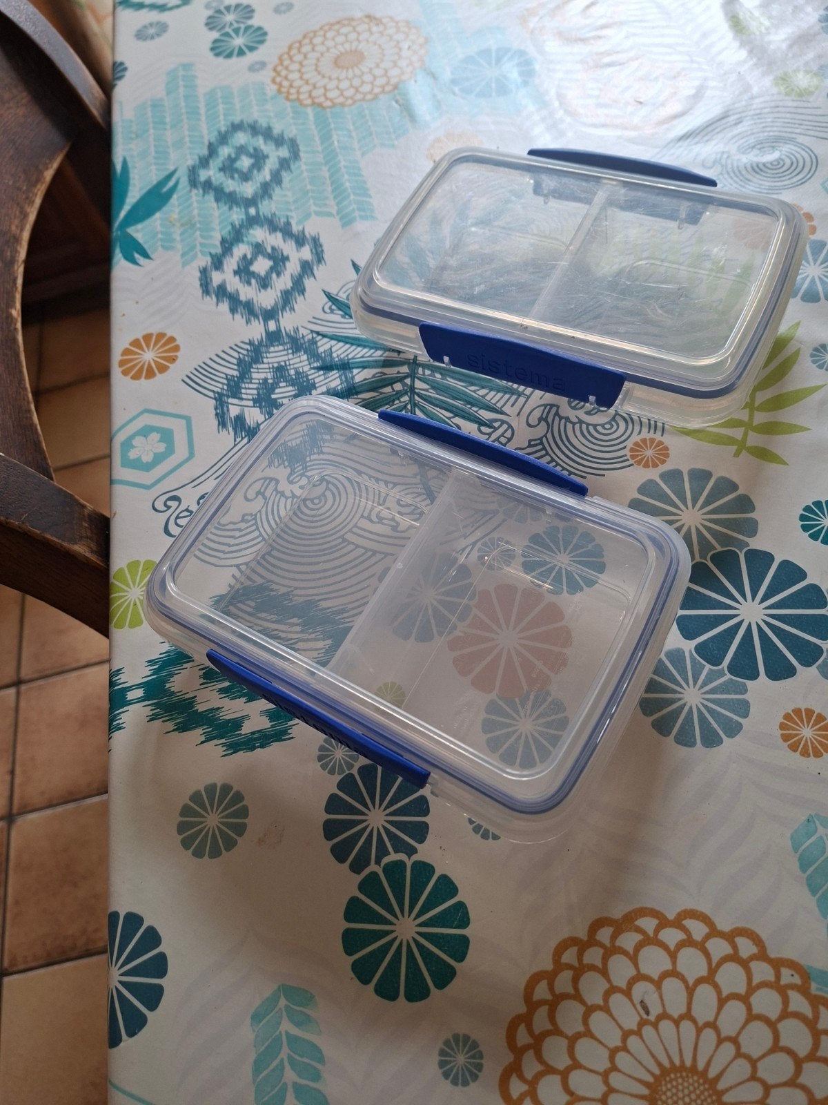 2 dozen met compartimenten van Sistema. 16 cm x 10 cm x 3 cm, Huis en Inrichting, Keuken | Tupperware, Ophalen of Verzenden