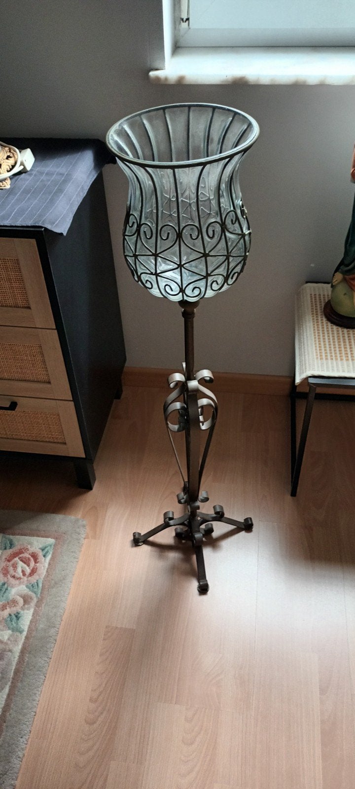 houder voor kaarsen of led lichtjes op baterij, Huis en Inrichting, Ophalen, Gebruikt, Glas