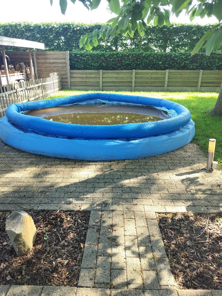 Zwembad  met waterfiltersysteem, Tuin en Terras, Ophalen, Gebruikt, 80 tot 120 cm, Rond
