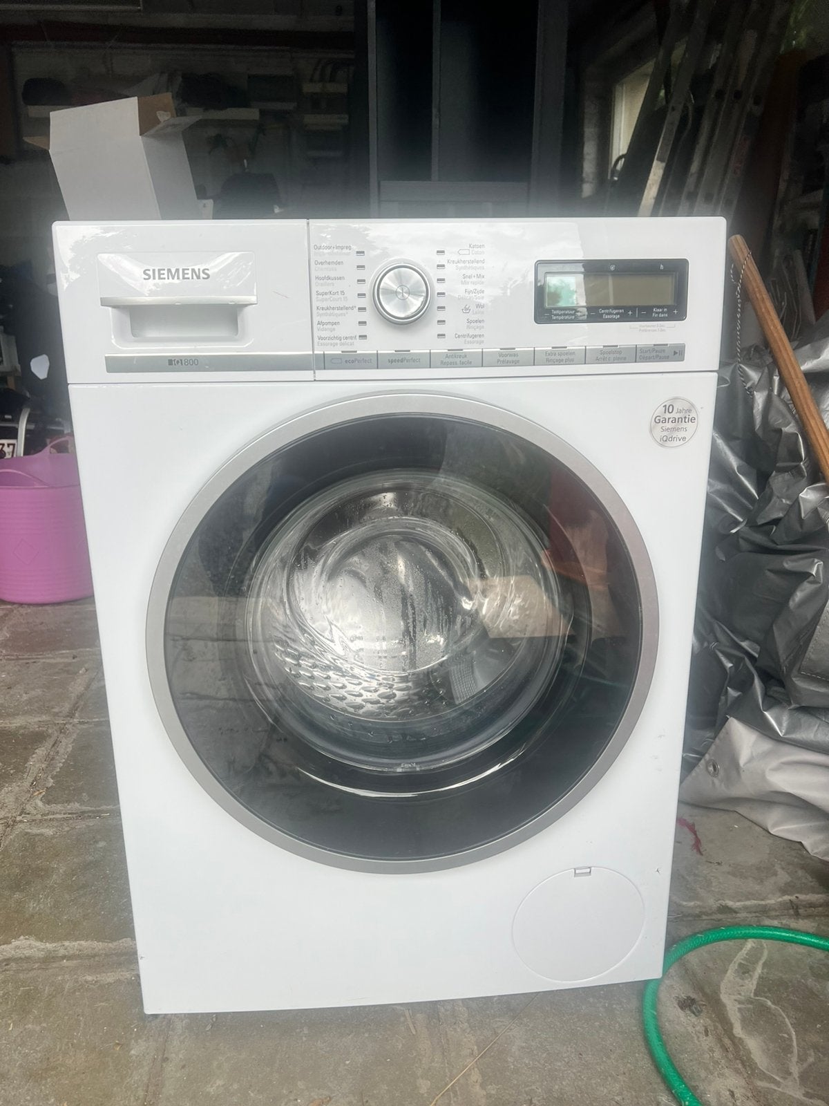 Lave-linge Siemens iQ800 iSensoric 9 kg, Classe énergétique A ou plus économe, 1600 tours ou plus, Comme neuf, Chargeur frontal