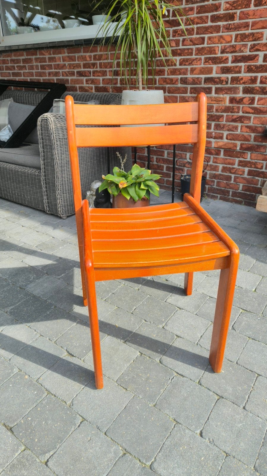 Stoelen  8 stuks, Ophalen, Bruin, Vintage, Zo goed als nieuw