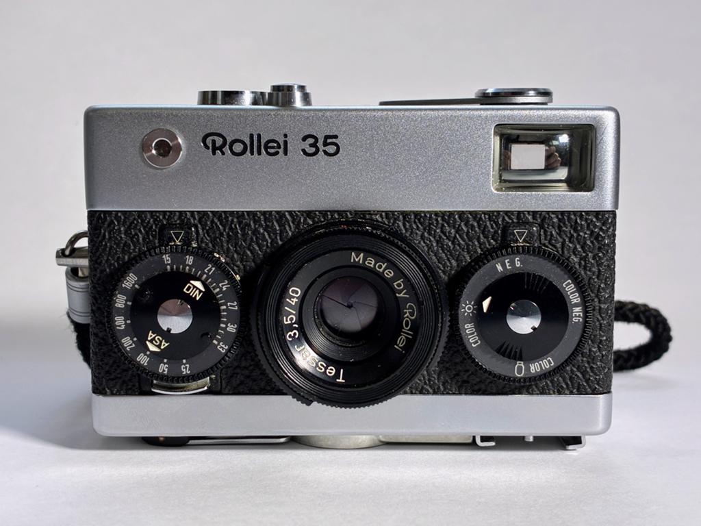 Rollei 35 met Tessar 40mm f/3.5 Getest in Uitstekende staat, Audio, Tv en Foto, Fotocamera's Analoog, Ophalen of Verzenden, Zo goed als nieuw