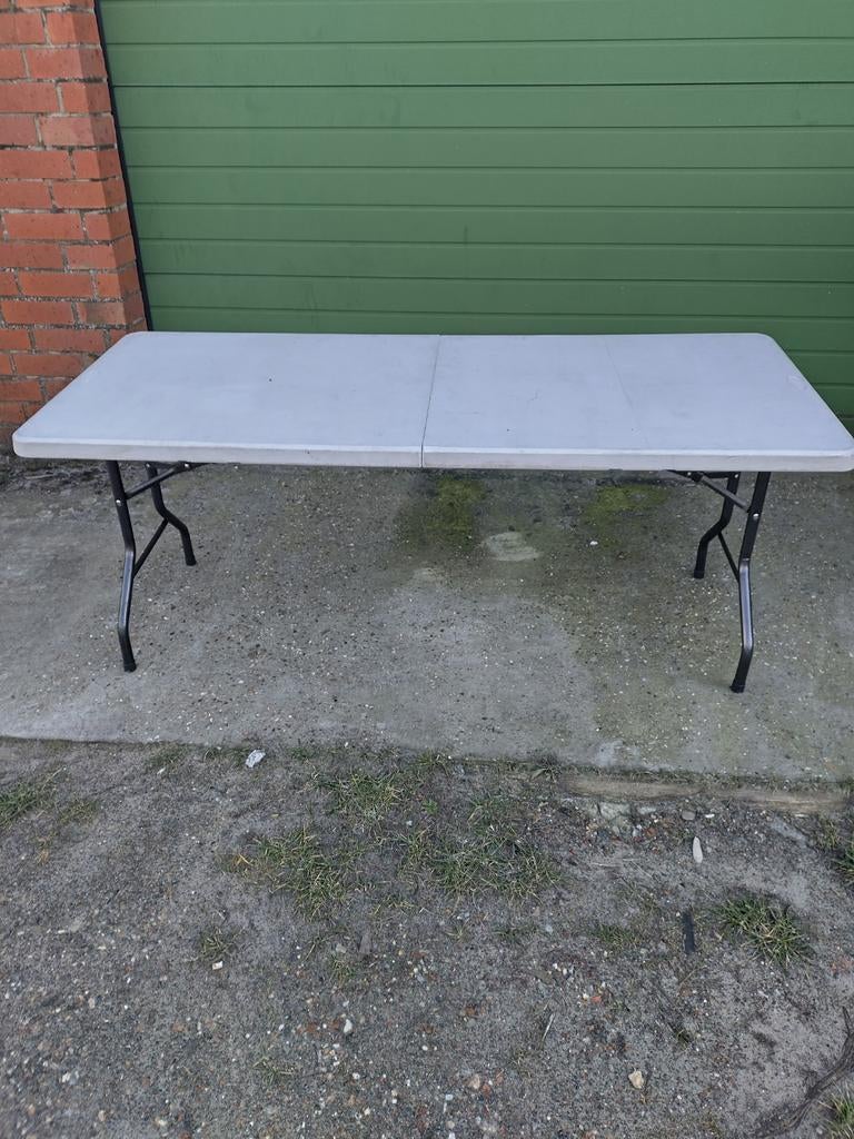 Plooi Tafel 183x75x73cm AFHALING LEES BESCHRIJVING, Caravanes & Camping, Meubles de camping, Enlèvement, Utilisé, Table de camping
