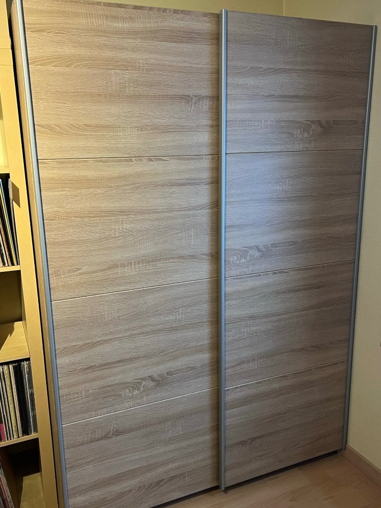 Kleerkast met 2 schuifdeuren, Huis en Inrichting, Kasten | Kleerkasten, Ophalen, Met deur(en), 100 tot 150 cm, Zo goed als nieuw