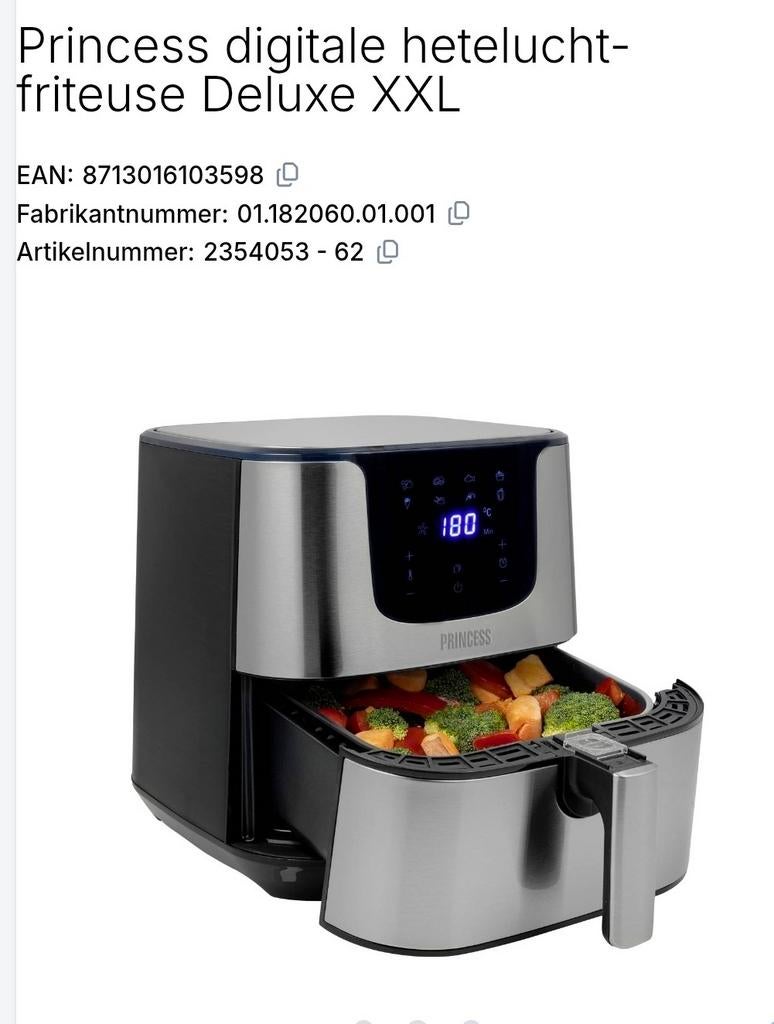 Airfryer Princess, Ophalen