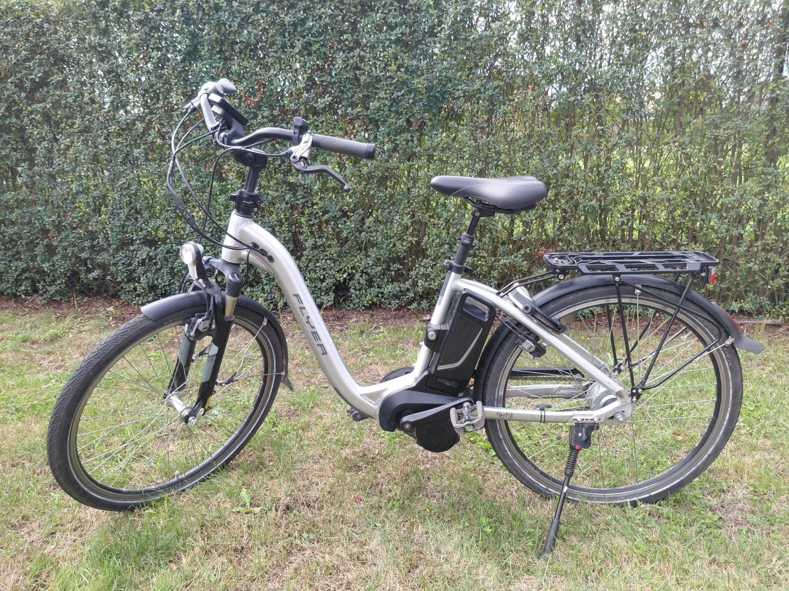 Flyer elektrische fiets SR SUNTOUR NCX, Gebruikt, Minder dan 47 cm, 50 km per accu of meer, Ophalen