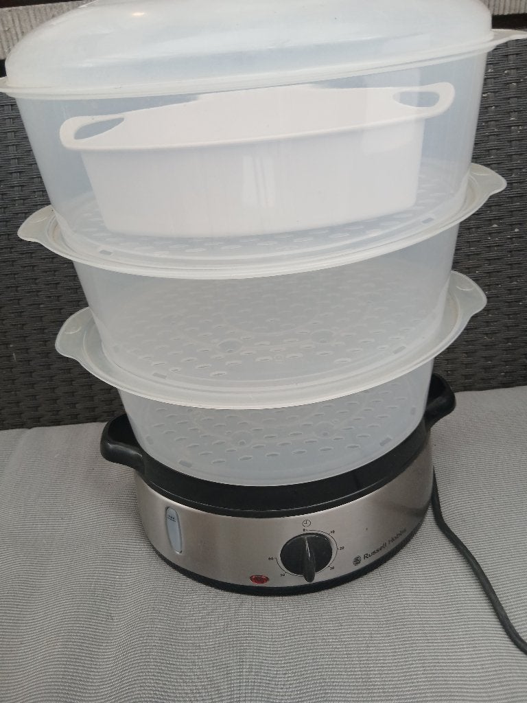 Russell Hobbs 3‑laags stoomkoker, Ophalen of Verzenden, Zo goed als nieuw