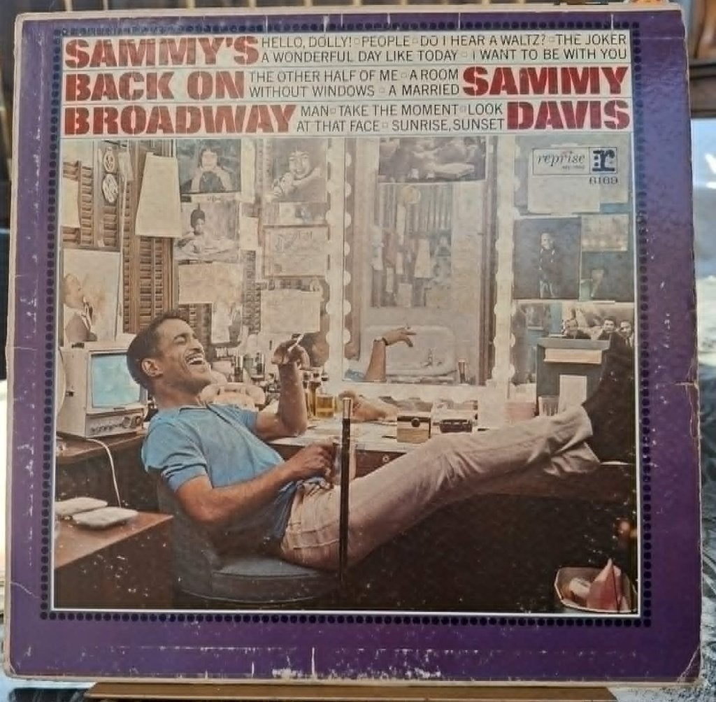 Sammy Davis Jr. Sammy’s Back On Broadway, Enlèvement ou Envoi, Utilisé, Housse de protection extérieure, Jazz