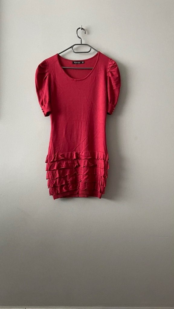 Nieuwe RODE REMIXX M VINTAGE JURK, Kleding | Dames, REMIXX, Ophalen of Verzenden, Nieuw, Rood