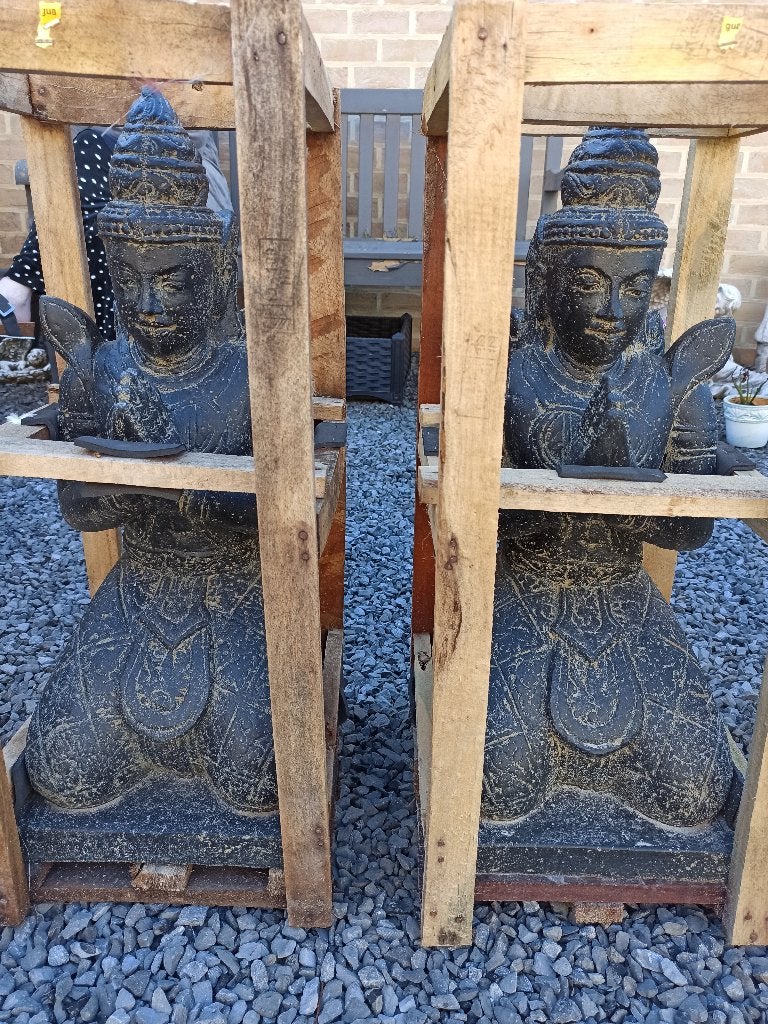 tempelwachter in steen, Ophalen, Nieuw, Steen, Boeddhabeeld