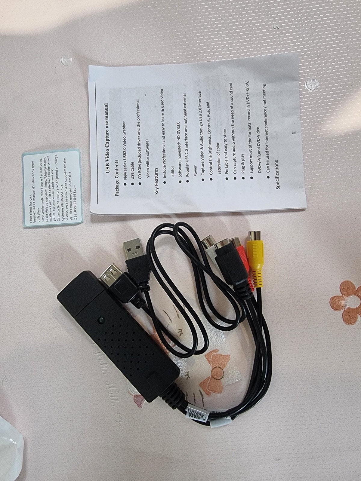 Grabber vidéo USB 2.0 pour VHS/magnétoscope numérique, Enlèvement ou Envoi, Shenzhen Jiujiju Changying E-commerce Co., Ltd, Null