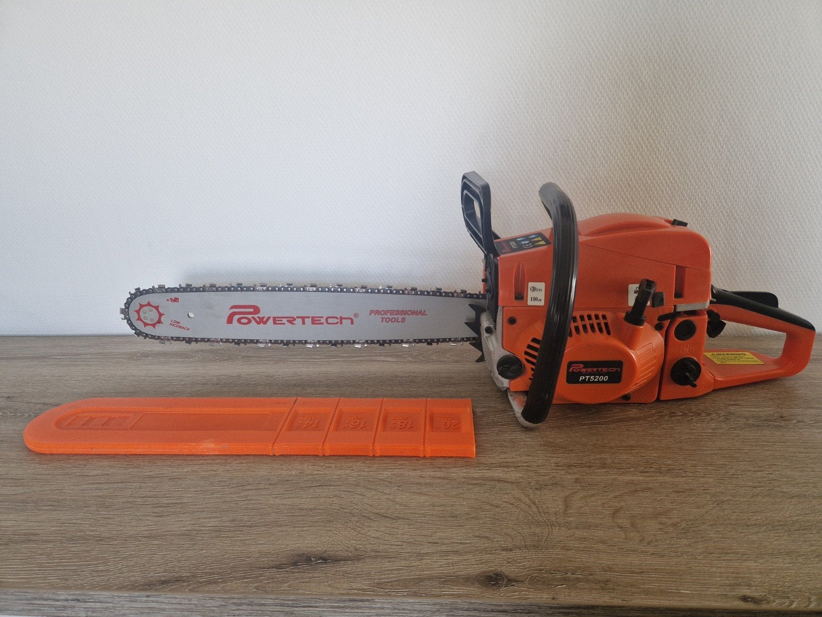 Nieuwe Kettingzaag Powertech met zaagblad van 52 cm, Jardin & Terrasse, Enlèvement