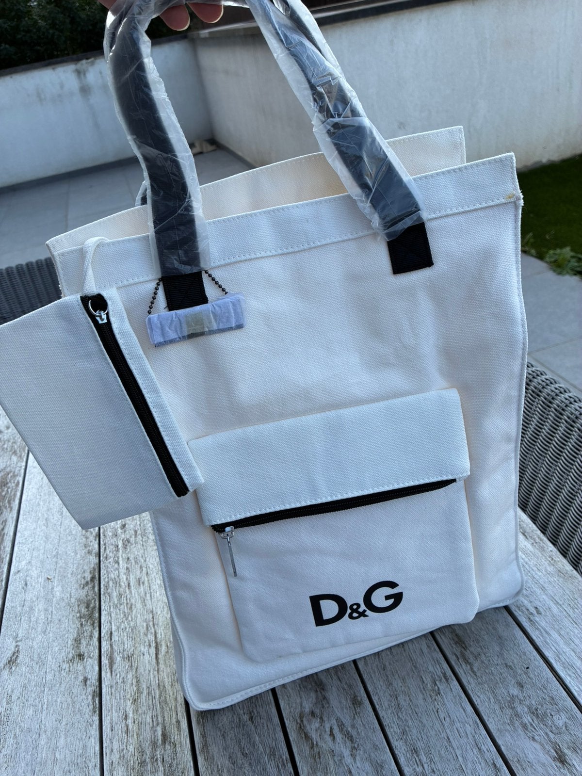 D&G Fragrances tote bag – nieuw – wit, Handtassen en Accessoires, Ophalen, Nieuw