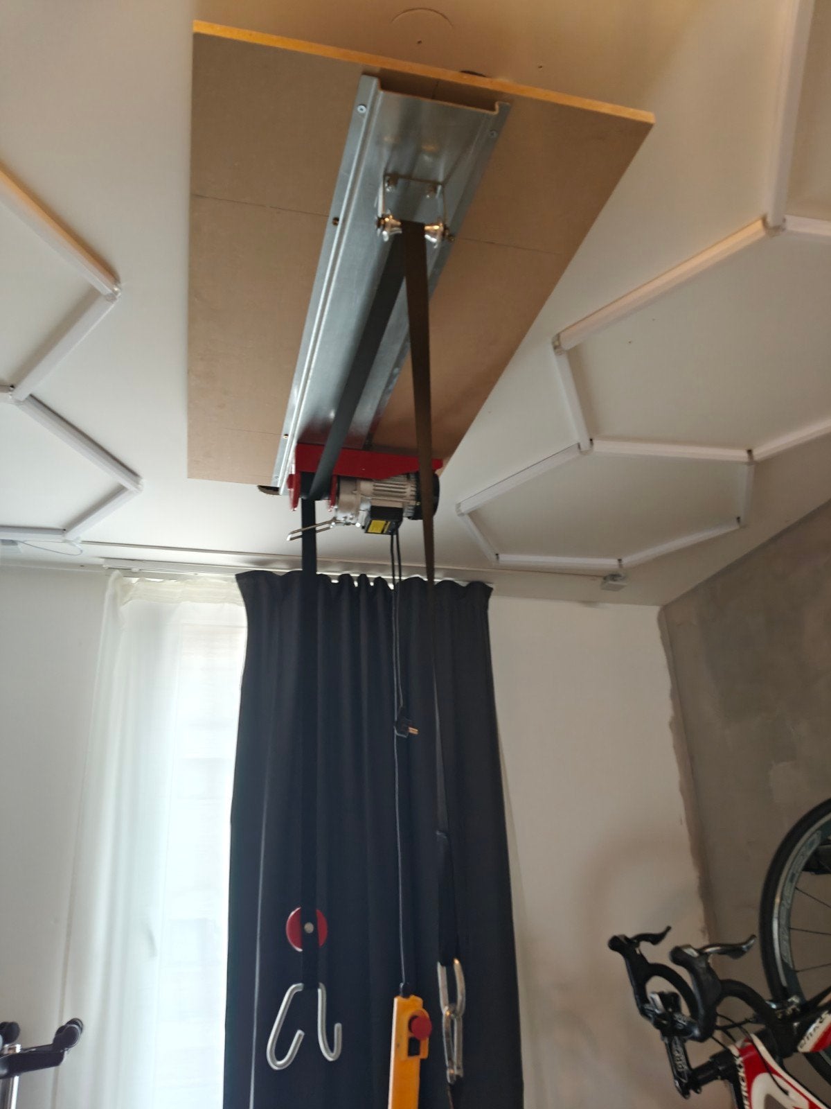 treuil à vélo électrique, Enlèvement