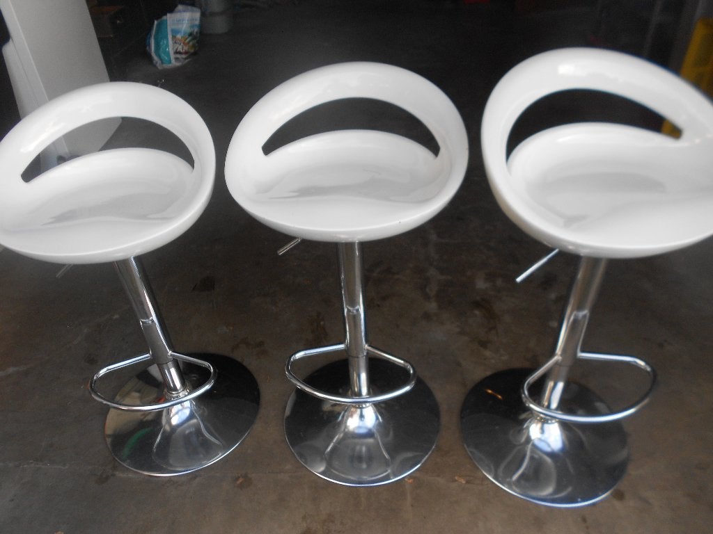 3 tabourets de bar, Maison & Meubles, 3 tabourets, Enlèvement, Utilisé