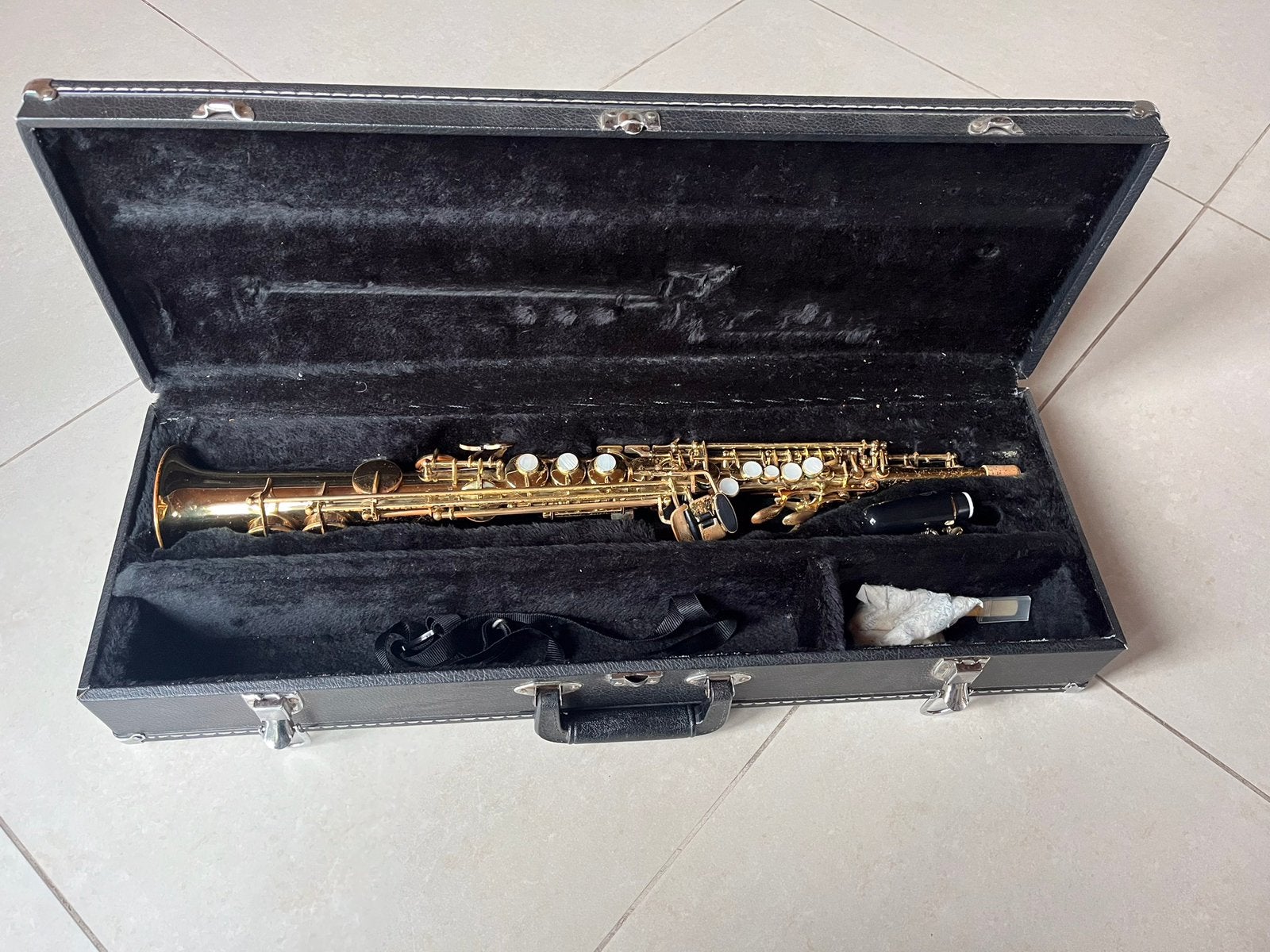 sopraansaxofoon Jupiter    Bb/ sib, Muziek en Instrumenten, Blaasinstrumenten | Saxofoons, Ophalen of Verzenden, Gebruikt, Sopraan