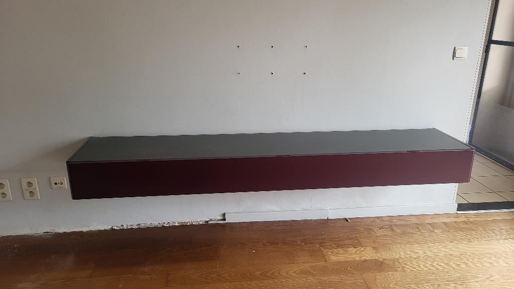 TV meubel om aan wand te hangen, 200 cm ou plus, Moins de 100 cm, Comme neuf, Enlèvement