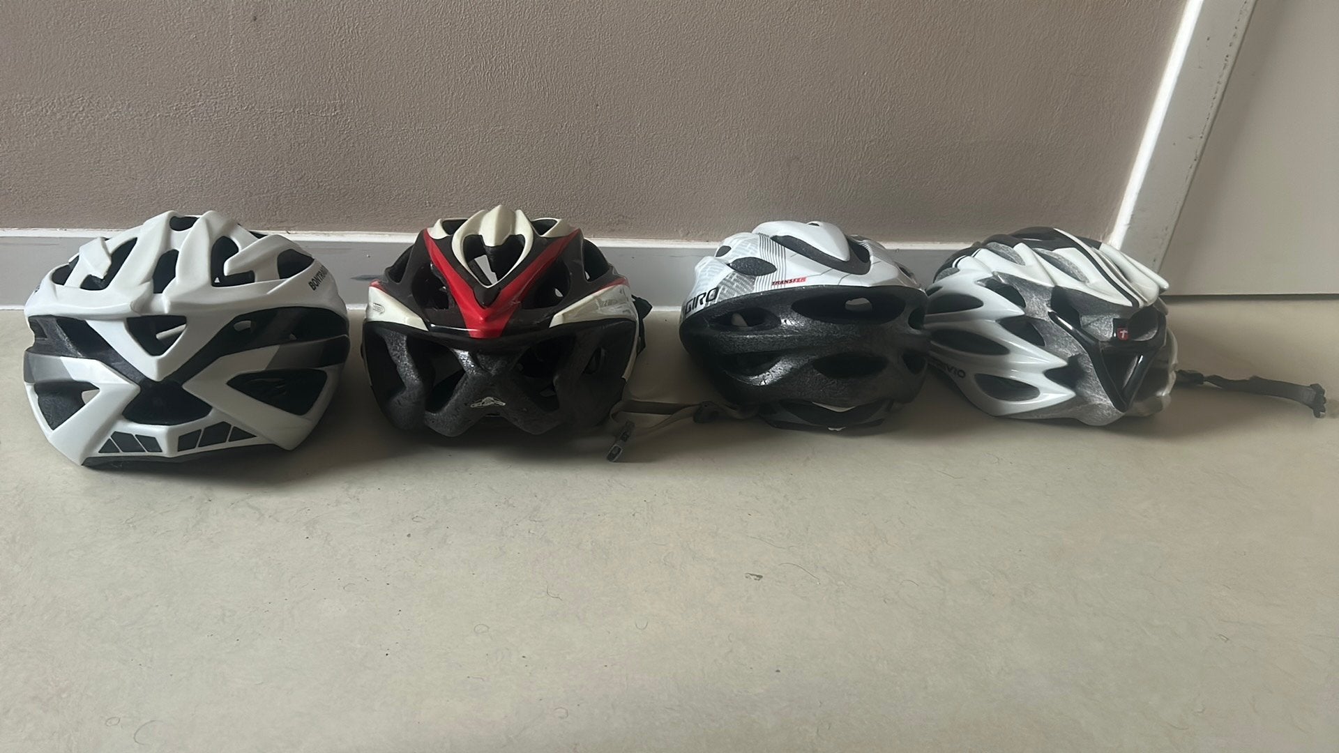 Fiets helmen, Ophalen, Gebruikt