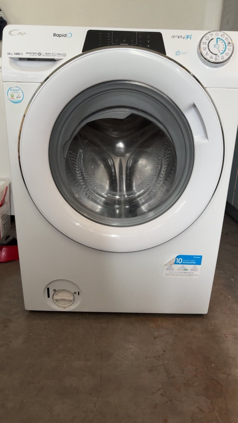Machine a laver marque candy rapido 14kg, Electroménager, Lave-linge, 10 kg ou plus, Enlèvement, Comme neuf, Classe énergétique A ou plus économe
