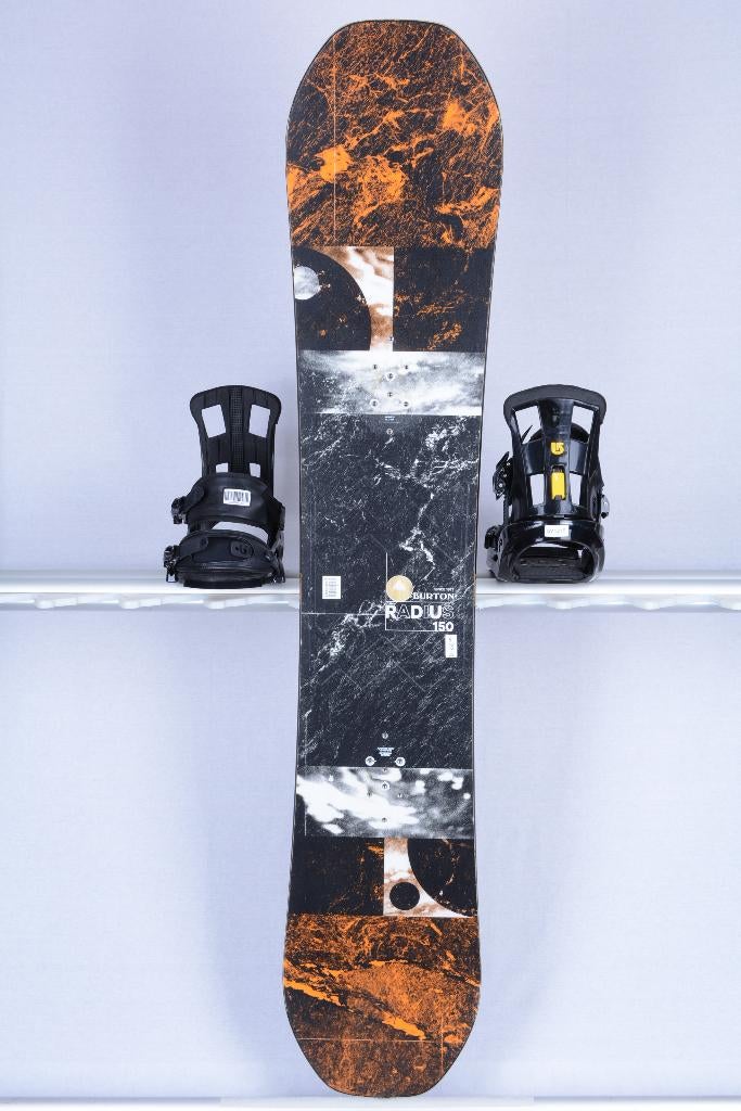 150 snowboard BURTON RADIUS, black/orang, Ophalen of Verzenden, Gebruikt, Bindingen