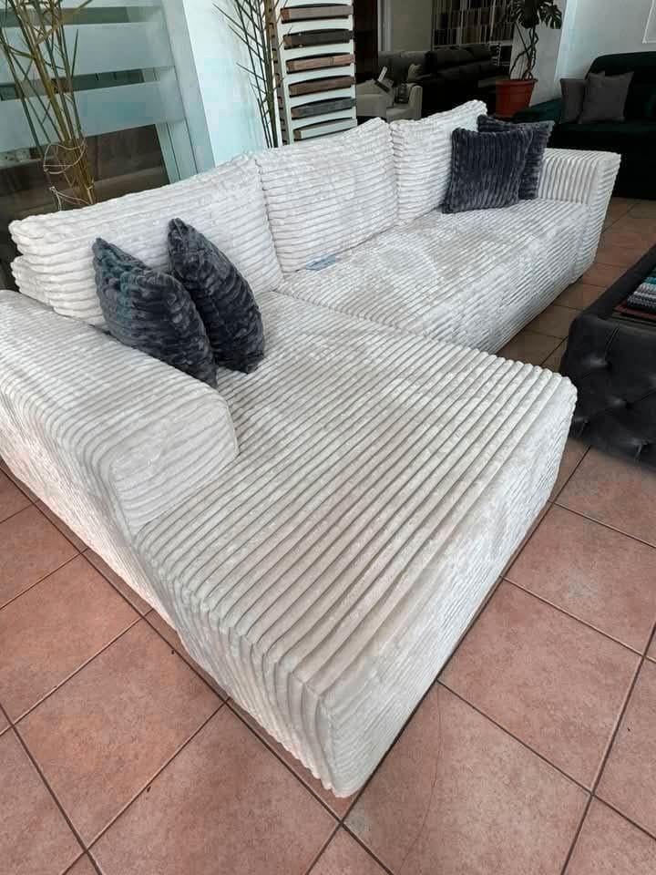 Luxe Corduroy Hoekbank 245x160 – Modern & Comfortabel, Verzenden, Stof