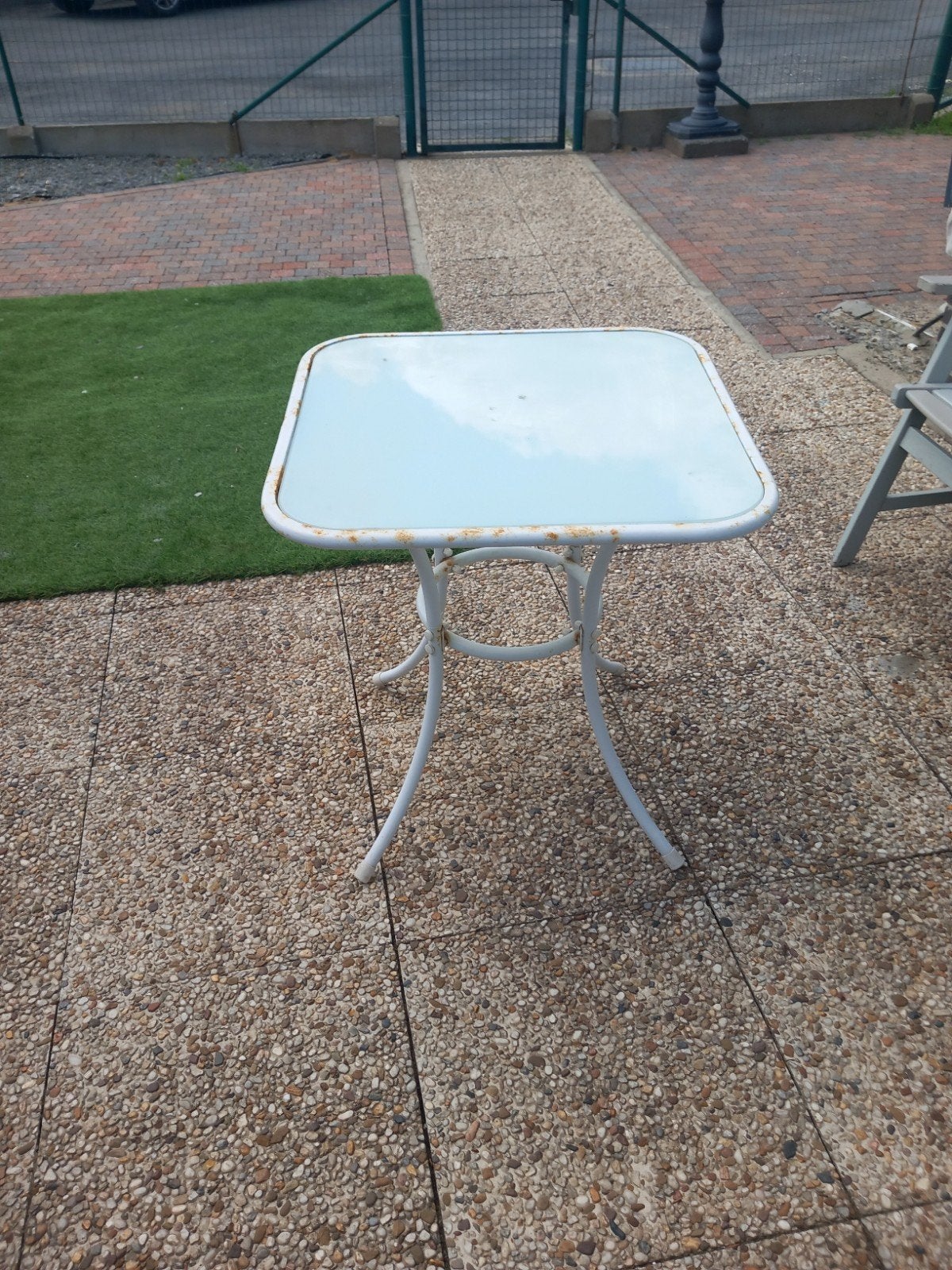 Zeer goed tuintafel, Tuin en Terras, Ophalen, Vierkant