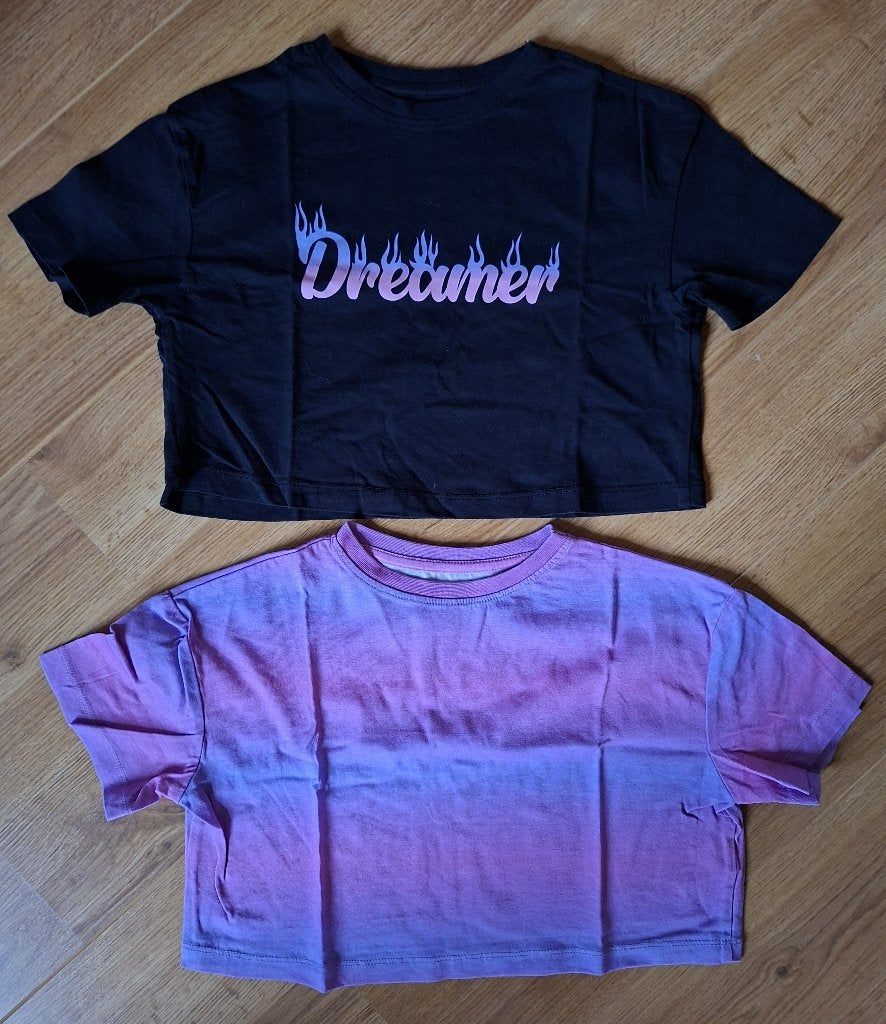 Primark korte T-shirts 134, Kinderen en Baby's, Kinderkleding | Maat 134, Zo goed als nieuw, Meisje, Shirt of Longsleeve, Ophalen of Verzenden