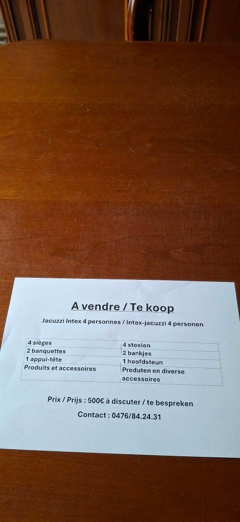 un jaccuzi et ses accessoires, Enlèvement, Comme neuf, Gonflable