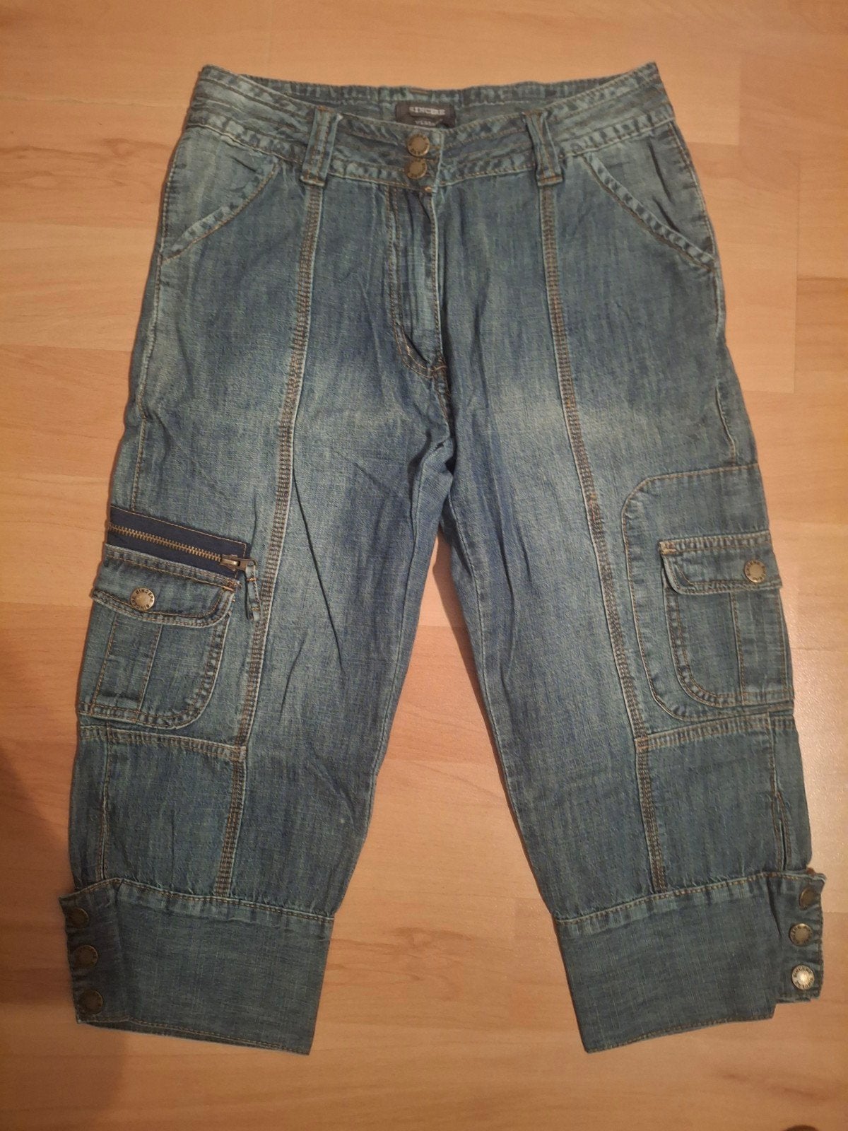 Jeansbroek 3/4  blauw Sincere Vintage maat 36, Kleding | Dames, Spijkerbroeken en Jeans, Ophalen, Blauw, W28 - W29 (confectie 36)