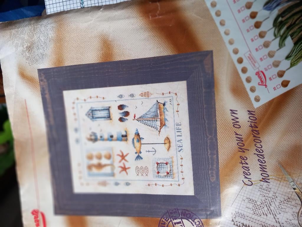 Borduurpakket, Ophalen, Zo goed als nieuw, Handborduren, Borduurpakket