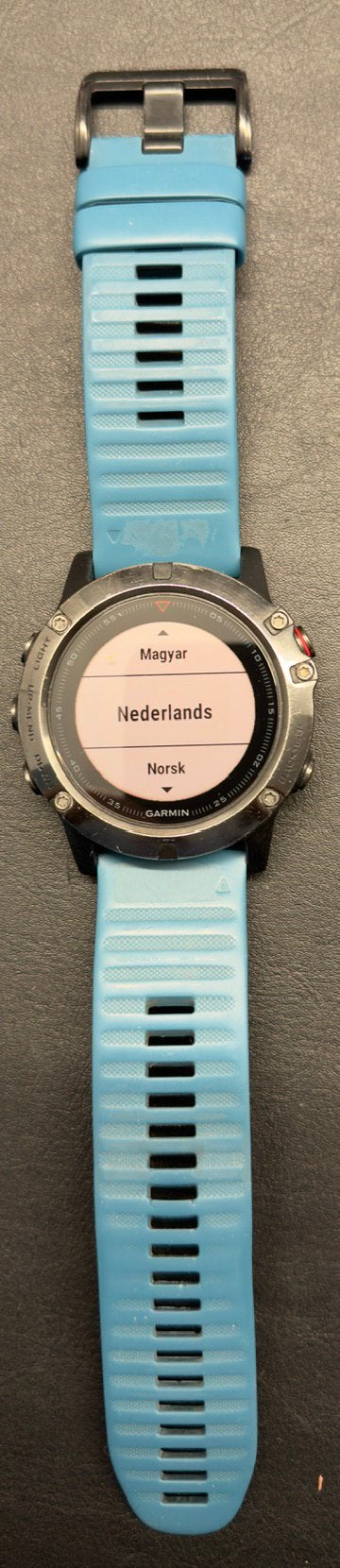 Garmin Fenix 5X Saphire, Handtassen en Accessoires, Stappen, Gebruikt, Blauw, Ophalen of Verzenden