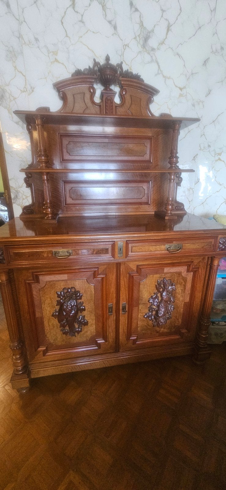 antieke kast, Ophalen
