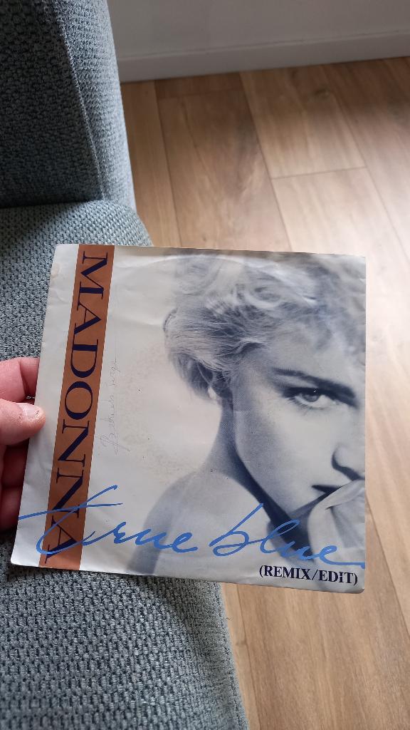 Vinyl (45t) madonna "true blue", Cd's en Dvd's, Vinyl | Pop, Ophalen, 1980 - 1989, Zo goed als nieuw