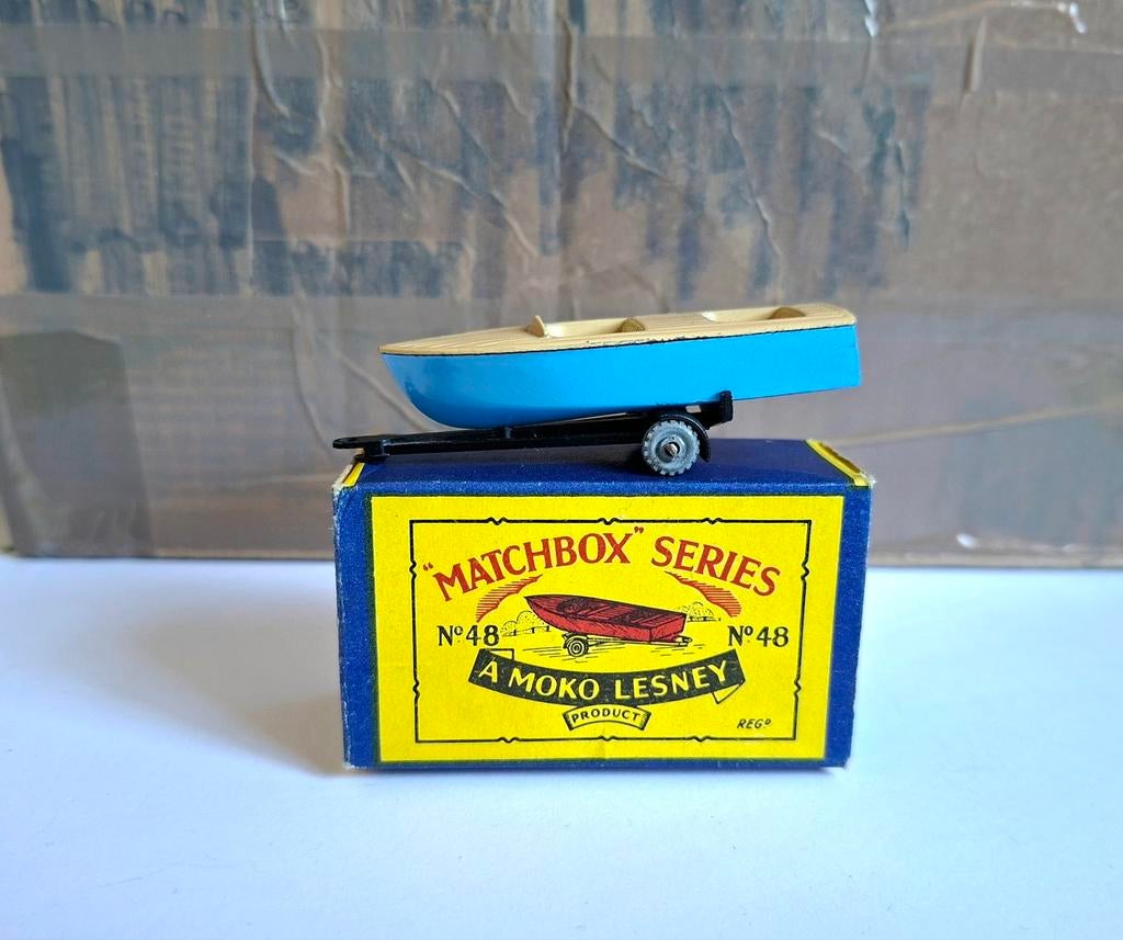 Matchbox 48 A sportman boat, Ophalen of Verzenden, Matchbox