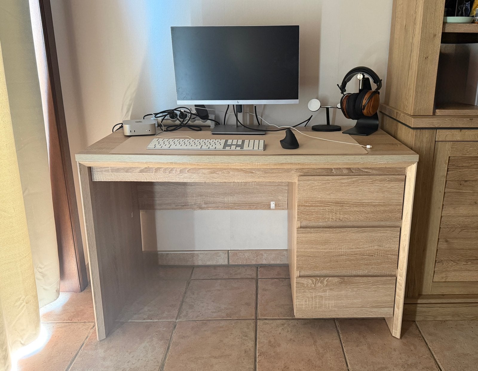 Bureau eikenfineer, Ophalen, Gebruikt, Jysk, Computerbureau