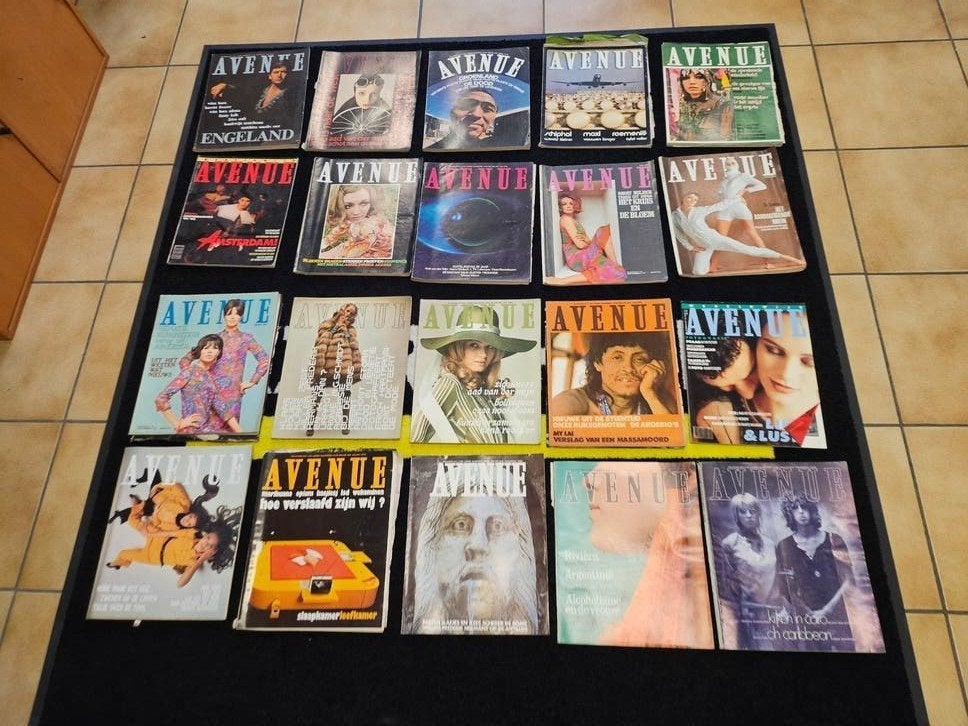 Lot Avenue tijdschriften '67-'68-'69- 70, Livres, Mode, Enlèvement