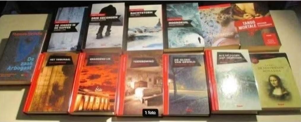 13 Prima Nederlandstalige Thrillers, Ophalen of Verzenden, Zo goed als nieuw