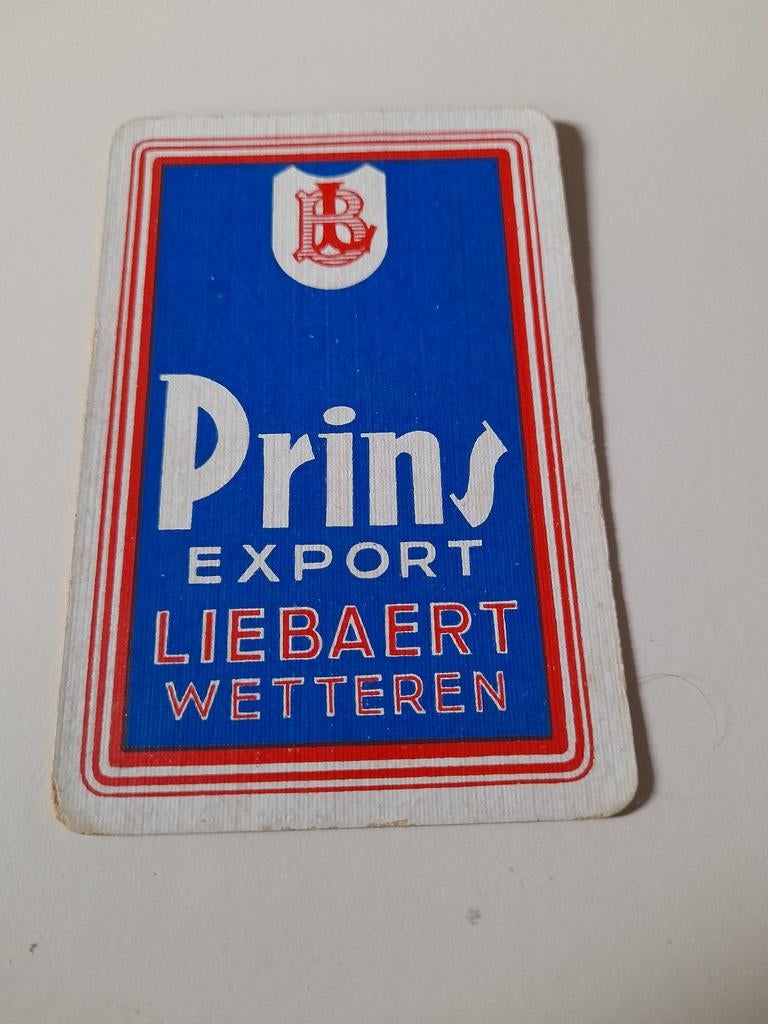 Speelkaart prins export liebaert wetteren, Verzamelen, Ophalen of Verzenden