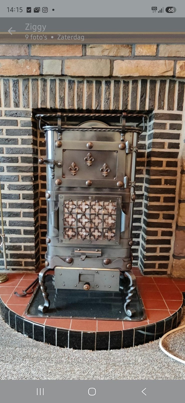 poêle à charbon en fonte, Enlèvement, Comme neuf