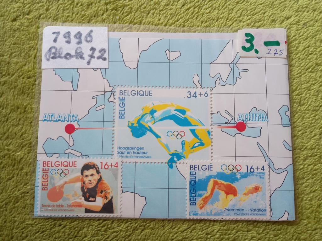 Velletje postfris . België ., Ophalen of Verzenden, Postfris