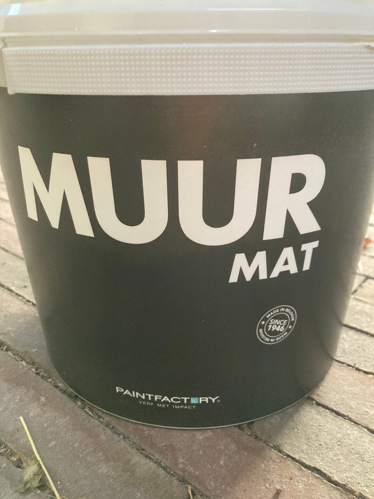 RAL9010 mat +- 6 liter, Doe-het-zelf en Bouw, Ophalen, Gebruikt, 5 tot 10 liter, Wit
