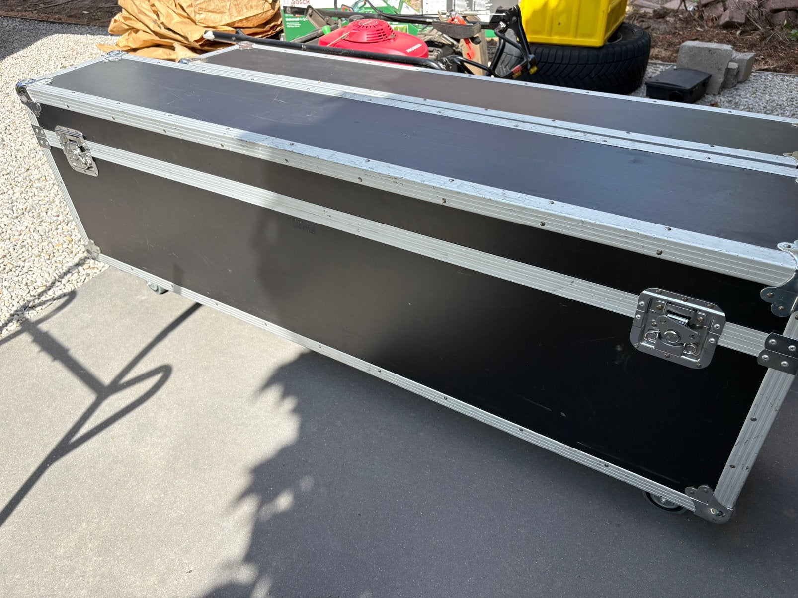 Flightcase (2x) + 8 Par 56 (long), Musique & Instruments, Boîtiers & Valises, Enlèvement, Utilisé, Autres instruments, Flight case